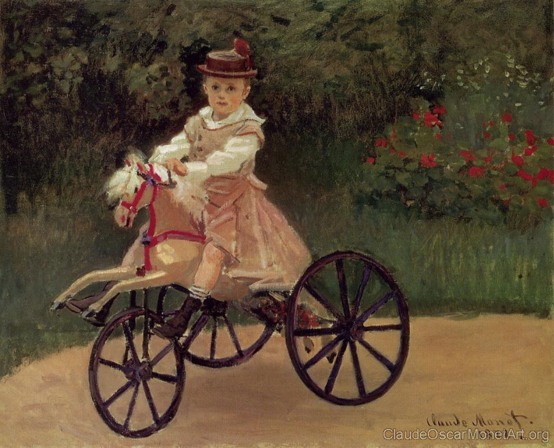 Jean Monet on His Horse Tricycle